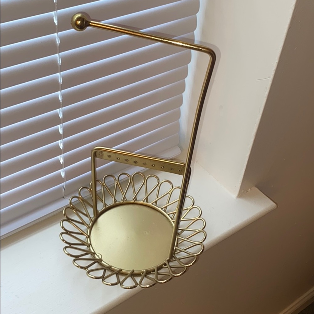 Gold Urban Outfitters Jewelry Holder